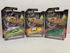 Hot Wheels Custom Classic 1:50 Set Of 3 Cars 64 Ford Galaxie & 57 Chevy Bel Air