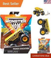 1:64 Scale Higher Education Monster Truck with Detachable Wheelie Bar & Poster