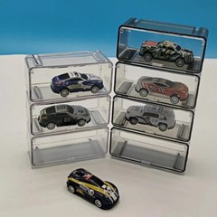Display Cases Storage Box For Hot Wheels 1/64 Car Stackable Toy Car Collection