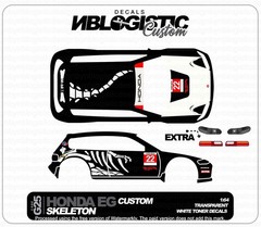 Honda Civic EG Custom Universal WaterSlide Decal for HOT WHEELS 1/64 Scale 04