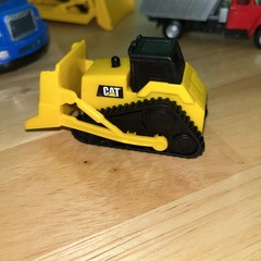 Construction Vehicles Lot Of 5 Plastic Cat Trucks Yellow, Dump Truck Sh60