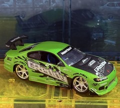 Jada Toys Import Racer Nissan Silvia S15 GREDDY Green JDM 1:64 Diecast