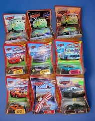 F482 Disney Pixar World Of Cars & Supercharged & Race-O-Rama 9xLot. 4x CHASE
