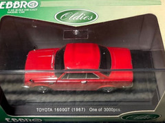 Ebbro 1/43 Toyota 1600 GT Corona RT55 Red New in Box Ships Free From USA
