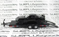 Greenlight LOOSE Track Day: Black 2024 FORD MUSTANG GT 5650 Gen 7 w/Car Trailer