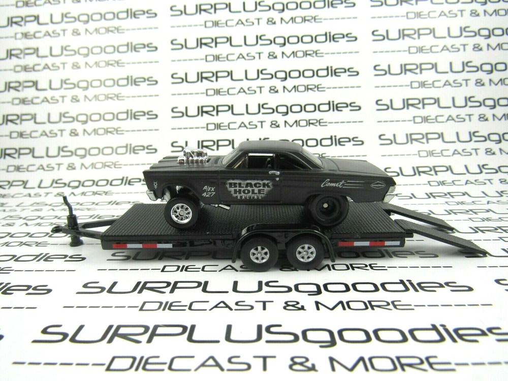 Hot Wheels LOOSE 1965 ’65 MERCURY COMET CYCLONE GASSER Black Hole w/Car Trailer
