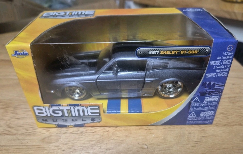 Jada Toys “Big Time Muscle” 1:24 Diecast 1967 Ford Mustang Shelby New In Box