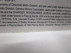 1996 Playing Mantis Johnny Lightning Muscle Cars USA 1972 AMC Javelin NOS