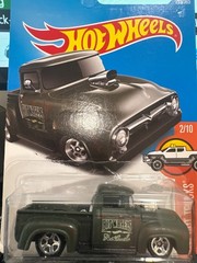 2017 Hot Wheels Custom ’56 Ford Truck Olive Green HW Hot Trucks 2/10 215/365