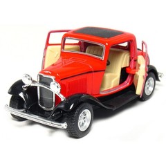 KiNSMART 1932 Ford 3-Window Coupe 1:34 Scale 5″ Die Cast Metal Model Toy Clas…
