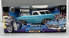 MUSCLE MACHINES ‘55 NOMAD BELAIR 1:18 AQUA