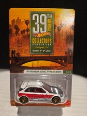 Hot Wheels 2025 39th LA Convention 99 HONDA CIVIC TYPE R EK9 #6084/6200
