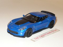 WELLY 2017 CHEVY CORVETTE ZO6 DARK BLUE METALLIC 4.5 INCHES LONG FREE SHIP