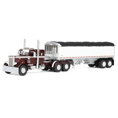 DCP 1/64 Peterbilt 351 Sleeper Cab Truck Wilson Pacesetter Grain Trailer 60-2218