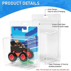 Model Car Protector Cases Clamshell Display Covers for HWMT 1:64 Single Pack