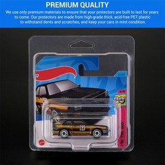 10-100Pcs Clear Display Box Case for 1:64 Scale Hotwheels Short Card Protector