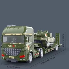 1Pcs Scale-Carrier Container Engineering Set Vehicle Excavator Transport Truck M