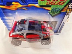 2002 Hot Wheels #43 First Editions 31/42 Moto-Crossed Red w/ALW 5 Spoke Wheels