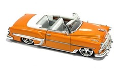 JADA STREET LOW 1953 CHEVY BEL AIR 1:24 Orange CONVERTIBLE Diecast