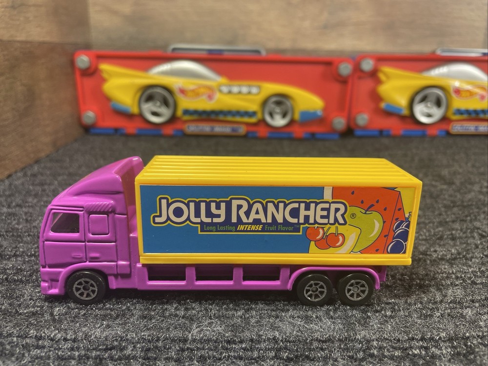 Hot Wheels Jolly Rancher Candy Hauler Delivery Truck 4.75 Scale Toy Vtg 1996