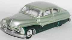 1/64 = 1949 49 CUSTOM MERCURY COUPE / Rubber Tire = Diecast Car / FREE SHIPPING