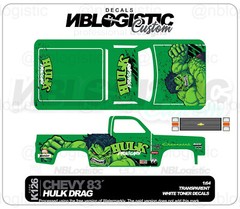 ’83 CHEVY SILVERADO Custom WaterSlide Decal for hot wheels 1/64 105