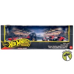 Hot Wheels Premium Collector ADVAN Racing Display Set 3 Cars & 1 Transporter