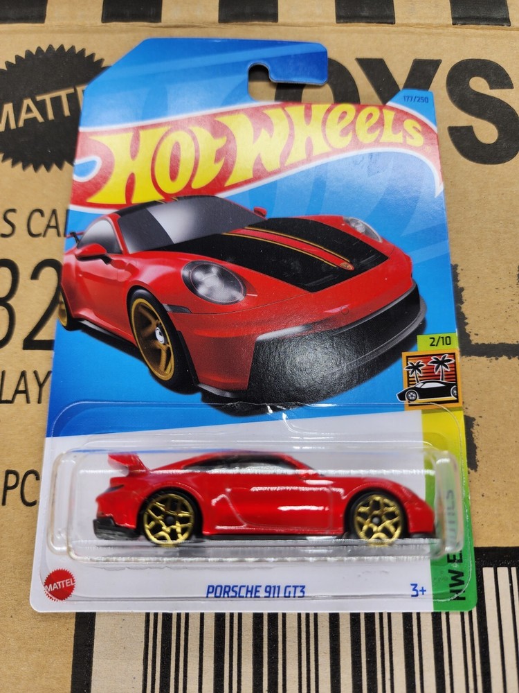 Hot Wheels Porsche 911 GT3 Red 2023 HW Exotics 2/10
