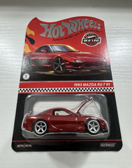 Hot Wheels Red Line Club 1993 Mazda RX-7 R1 Real Riders 1:64 Diecast Red