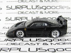 Hot Wheels LOOSE Black 1989 FERRARI F40 COMPETIZIONE Custom Swap w/Real Riders C
