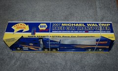 2006 First Gear NAPA 2007 Michael Waltrip Race Car Transporter Stamped Steel-New