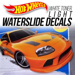 1/64 Scale TOYOTA SUPRA MK4 Head Tail Light WaterSlide Decal Custom Hot Wheelz