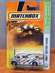 F•2007 Matchbox MBX Outdoor Adventure 2/12 Motor-Home RV #77 Silver/White/Orange