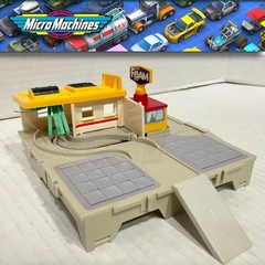 Micro Machines Travel City Car Wash Play Set 1988 Galoob Folding