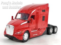 Kenworth T680 Sleeper Truck Cab 1/32 Scale Diecast Model – Newray – RED