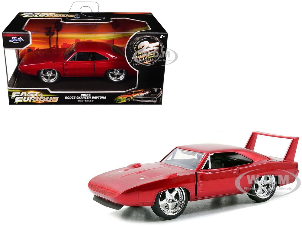 DOM’S DODGE CHARGER DAYTONA RED “FAST & FURIOUS 25 YEARS” 1/32 BY JADA 97086