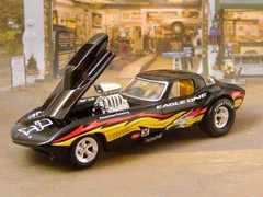 Supercharged 427 V8 1967 Corvette Pro Street Dragster 1/64 Scale Limited Edit R