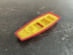 Majorette Original Plastic Fire Rescue Boat Vintage 1973