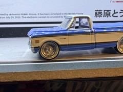 1971 CHEVROLET C-10 SUPER CHEYENNE PICKUP 2024 GREENLIGHT loose on 3D wheels