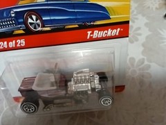 2004- {2} Hot 🔥 Wheels Classic { Series 1- #24/25 T-Bucket In Lime & Purple