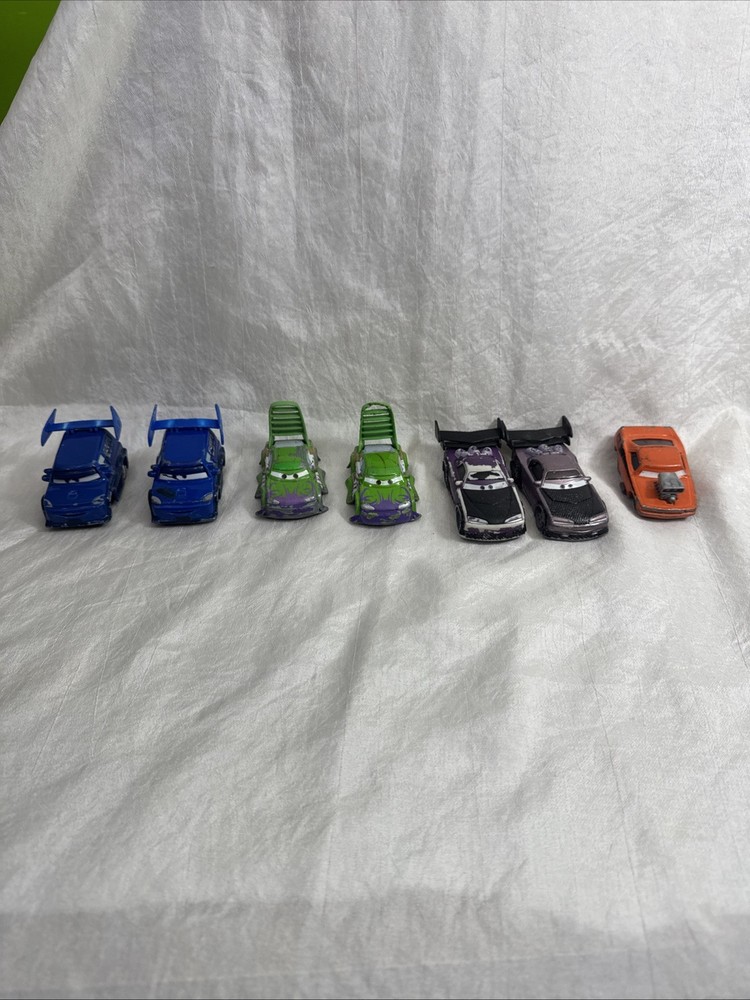 Disney Pixar Cars Tuner Style Diecast Cars Lot of 8 Street Racer Toy Vehicles