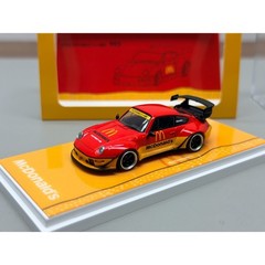 1pc Porsche RWB 993 964 1/64 TNT Alloy Widebody Toy