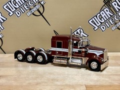 Dcp 1/64 Kenworth W900 Long Wheel Base Tractor Only Semi Truck Farm Toy Brown