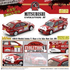 BM Creations Mitsubishi Lancer Evolution VI-1998 Rally Monte Carlo 1:64 64B0410