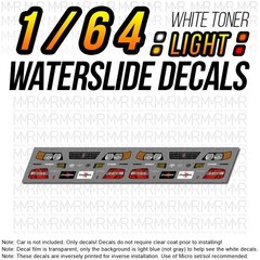 1/64 Scale TOYOTA CHASER JX100 Head Tail Light WaterSlide Decals Custom for Hot