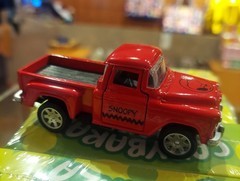 Peanuts Gang Snoopy Red Diecast Toy Truck Collectible Vehicle