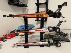 3 Tier Top Fuel 1:24 Diecast Display Wall Mount Stand NHRA Dragster (STAND ONLY)