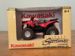 2002 ERTL Outdoor Sportsman Kawasaki ATV Prairie 300 Red 4×4 4-Wheeler
