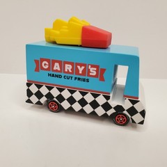 CandyLab French Fry Van Gary’s Hand Cut Fries 3″ Wood Food Truck Candy Lab