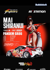 INNO64 1/64 Pandem GR86 Mai Shiranui NFS Event Limited 666 Wearable Diecast Car
